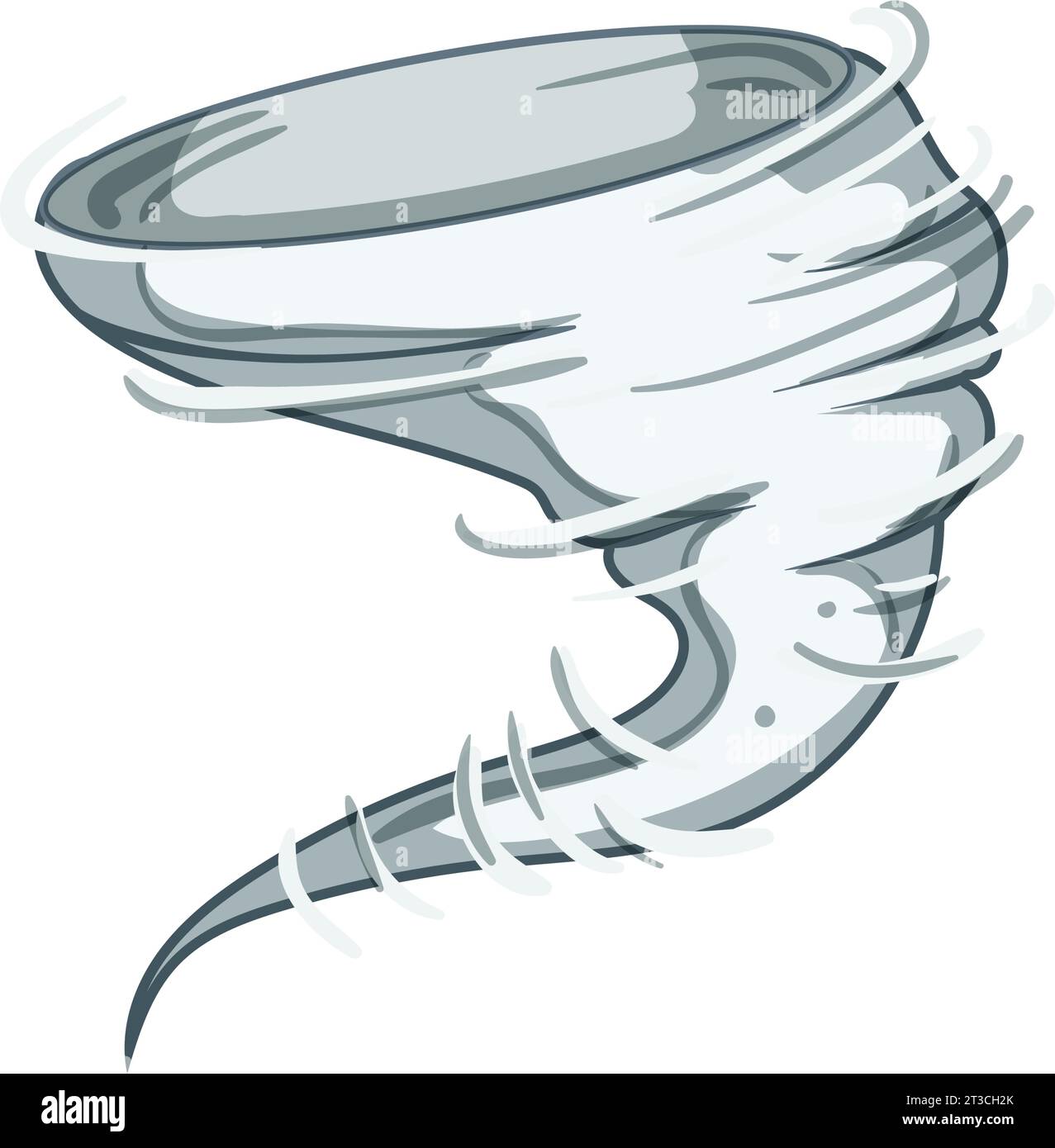 dark tornado cartoon vector illustration Stock Vector