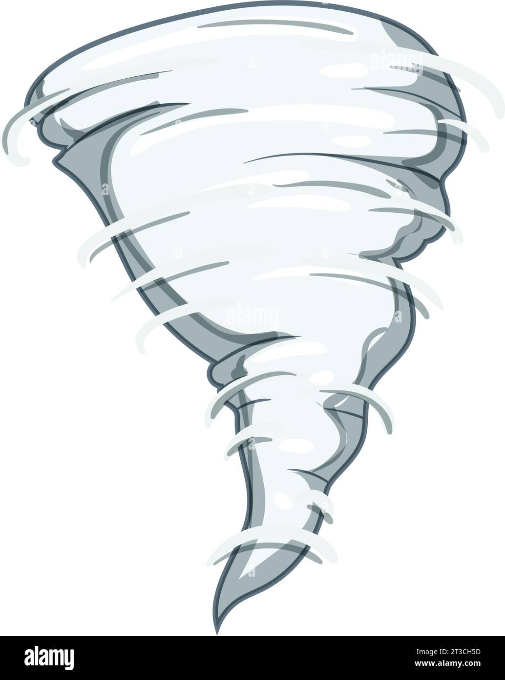 funnel tornado cartoon vector illustration Stock Vector