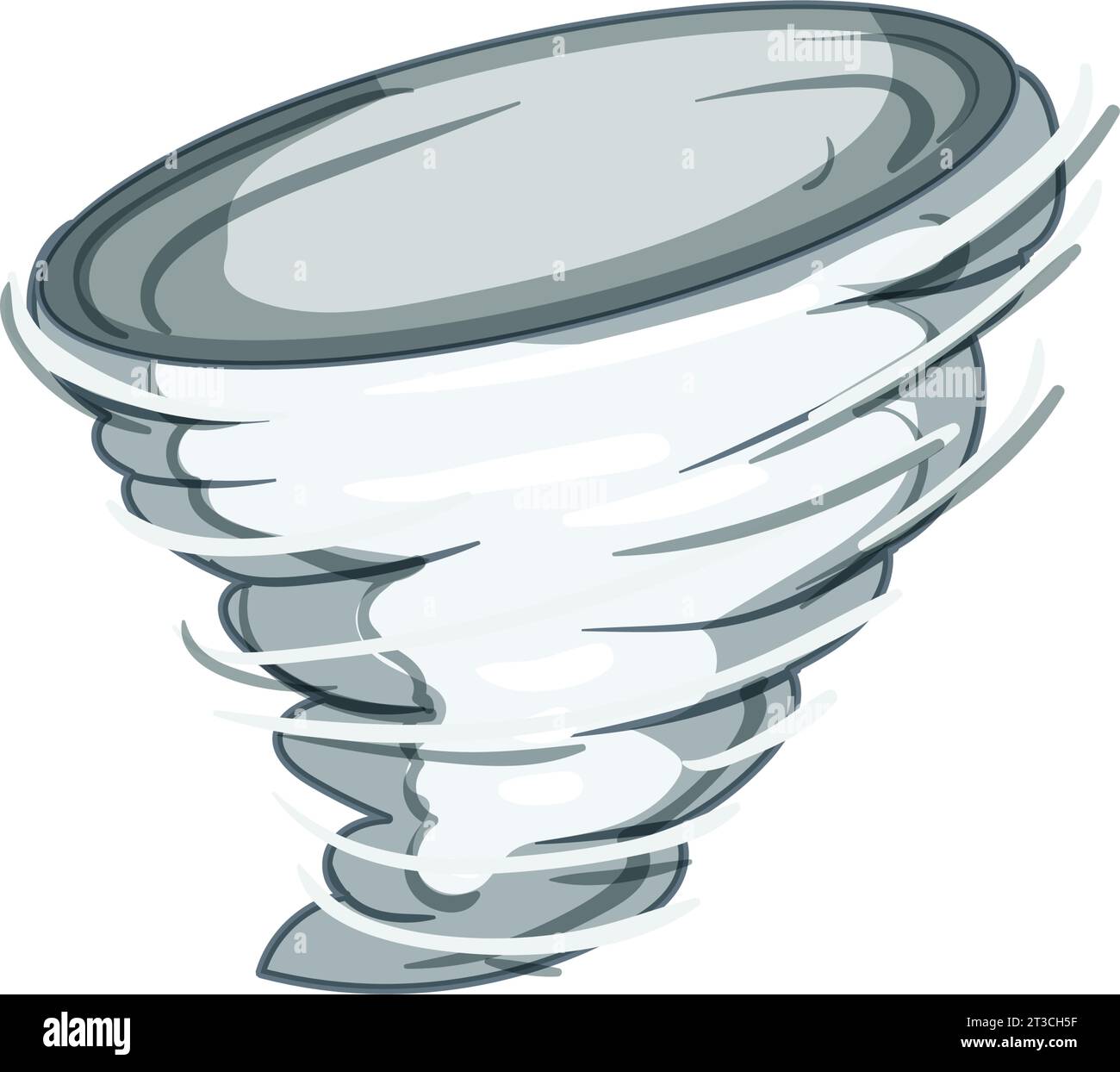 weather tornado cartoon vector illustration Stock Vector