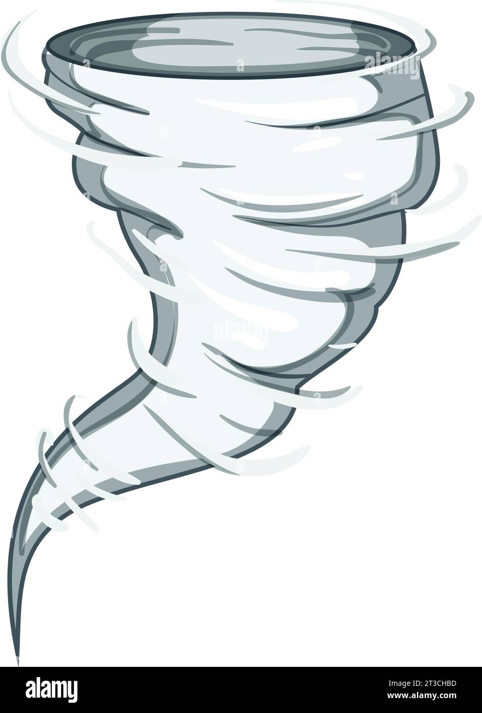 destruction tornado cartoon vector illustration Stock Vector