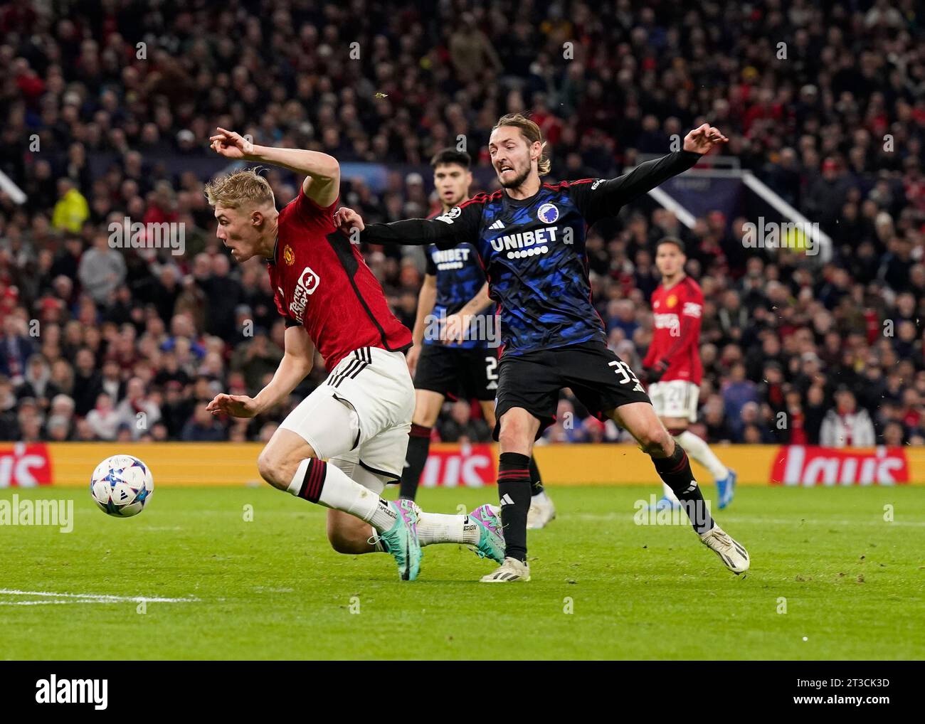 Manchester Uk 24th Oct 2023 Rasmus Højlund Of Manchester United