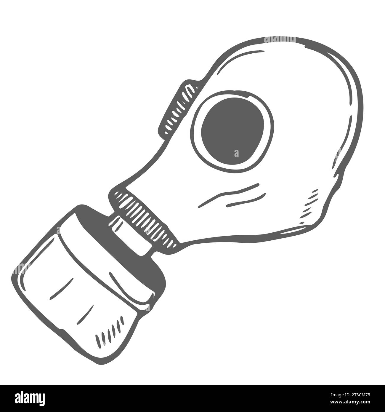 Gas mask Vector illustration - Hand drawn Stock Vector