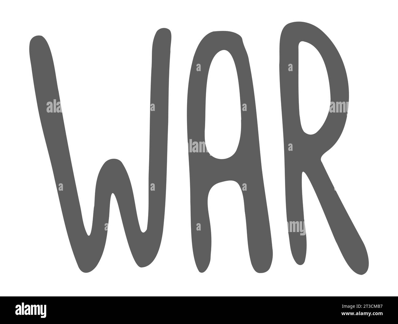 Word War with doodle illustration. Vector lettering with tanks ...