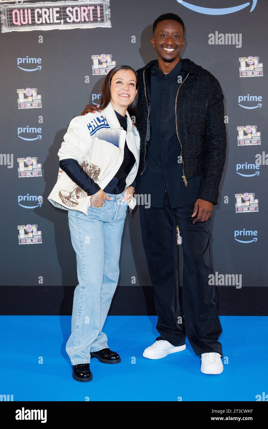 Paris, France. 24th Oct, 2023. Camille Lellouche and Ahmed Sylla attend