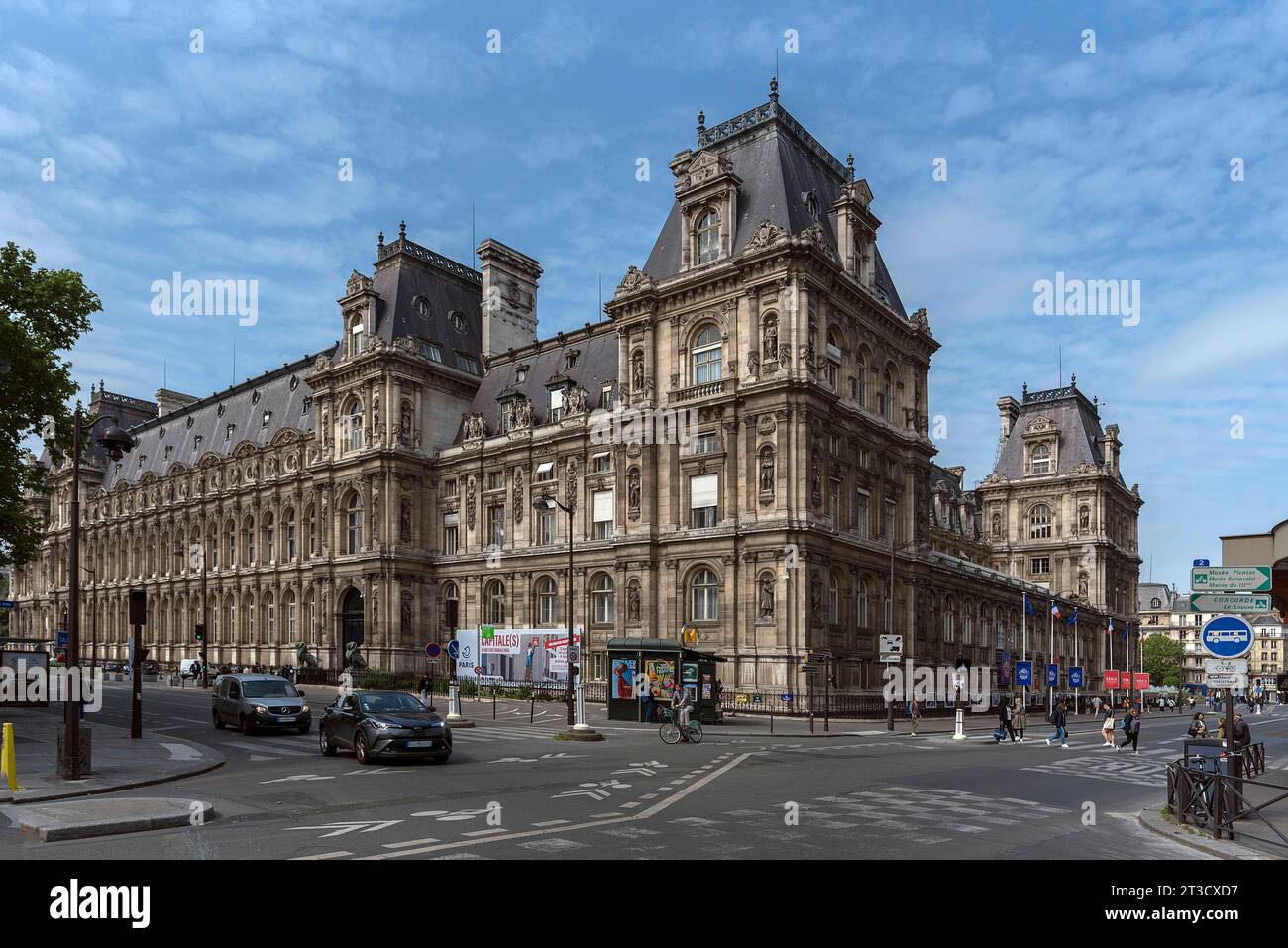 Bibliotheque de l'Hotel de Ville, Paris, FranceParis, France Stock Photo