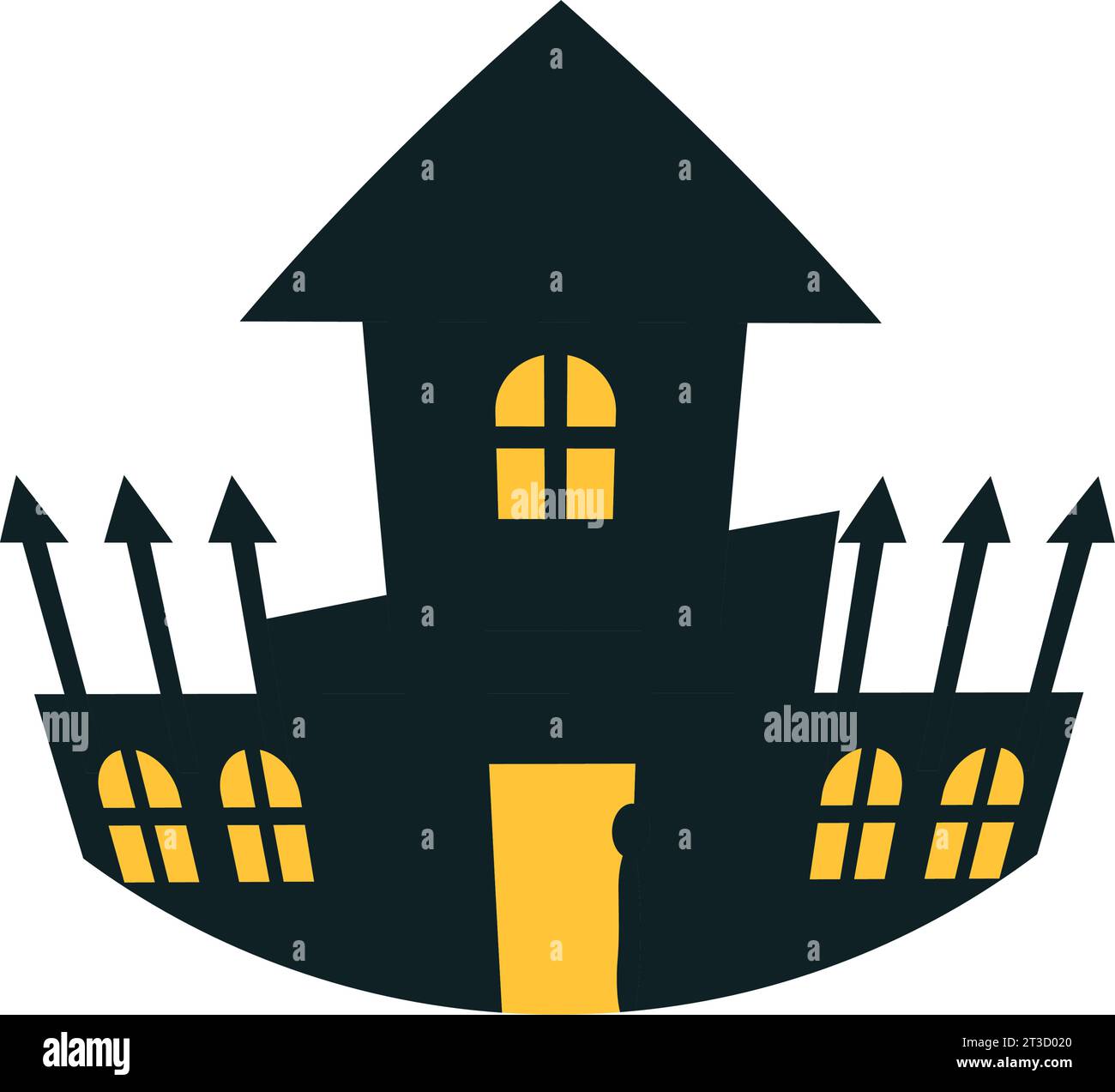 Isolated dark Castle of Terror Vector Stock Vector Image & Art - Alamy