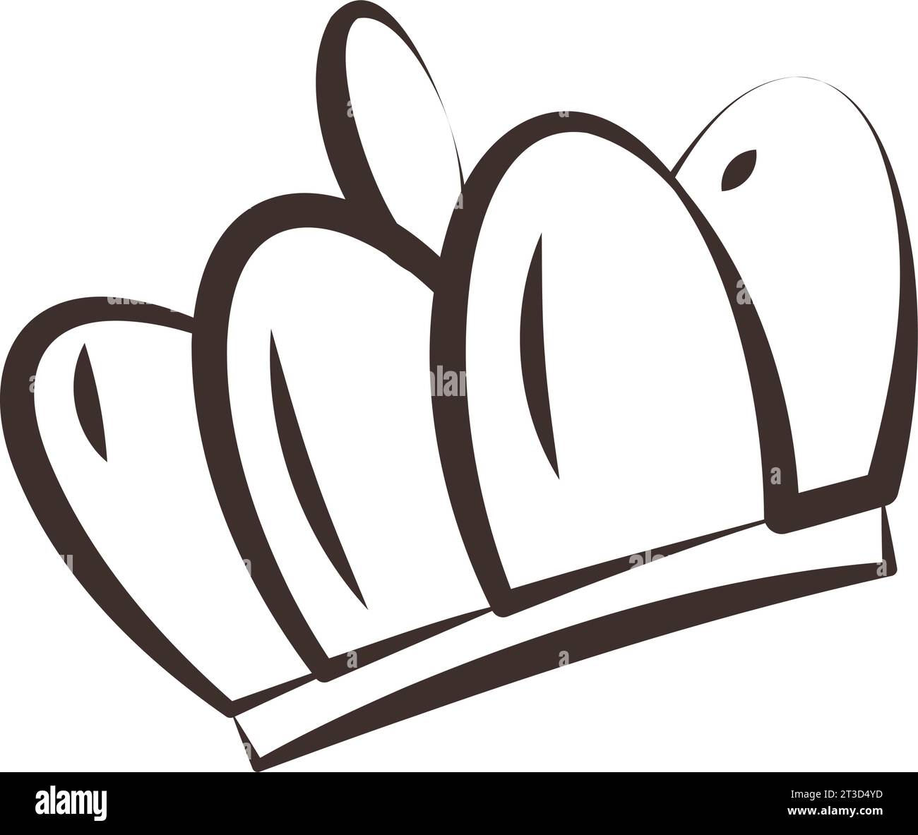 Isolated hand drawn royalty crown icon Vector Stock Vector Image & Art ...