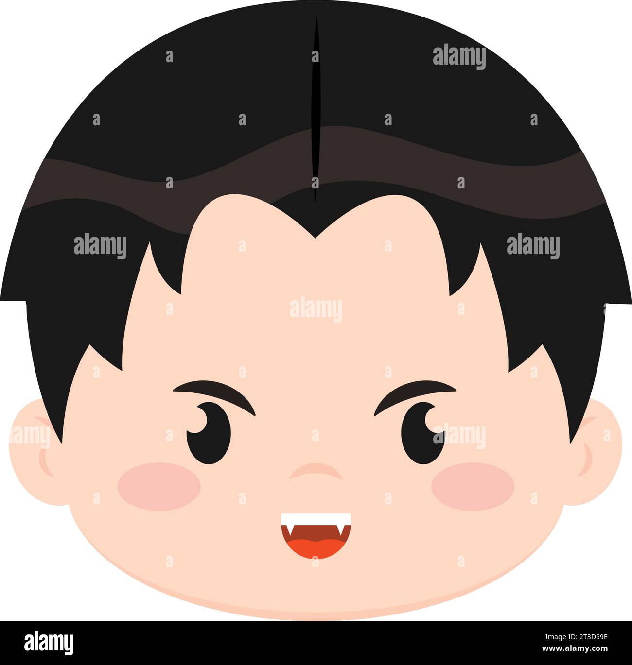 Cute kawaii vampire costume Halloween season Vector Stock Vector Image ...