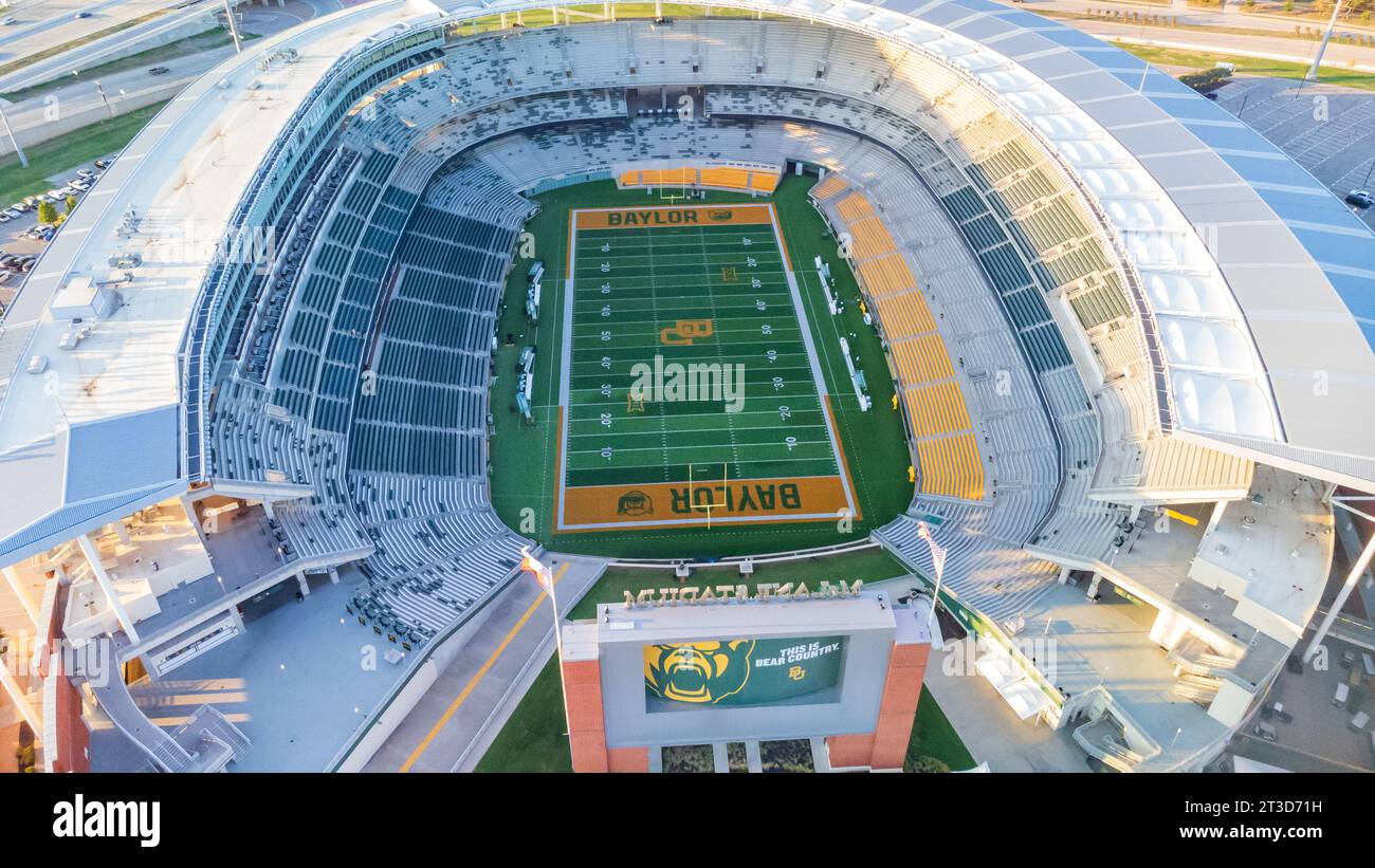 Waco, TX - September 22, 2023: McLane Stadium, home of the Baylor University Bears football team. Stock Photo