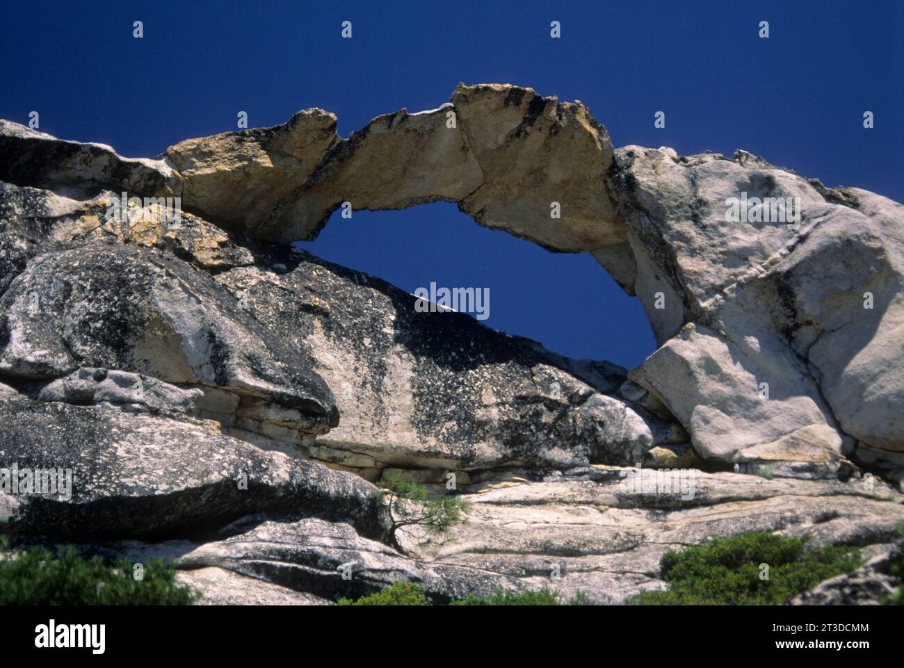 Indian Rock Arch, Yosemite National Park, California Stock Photo