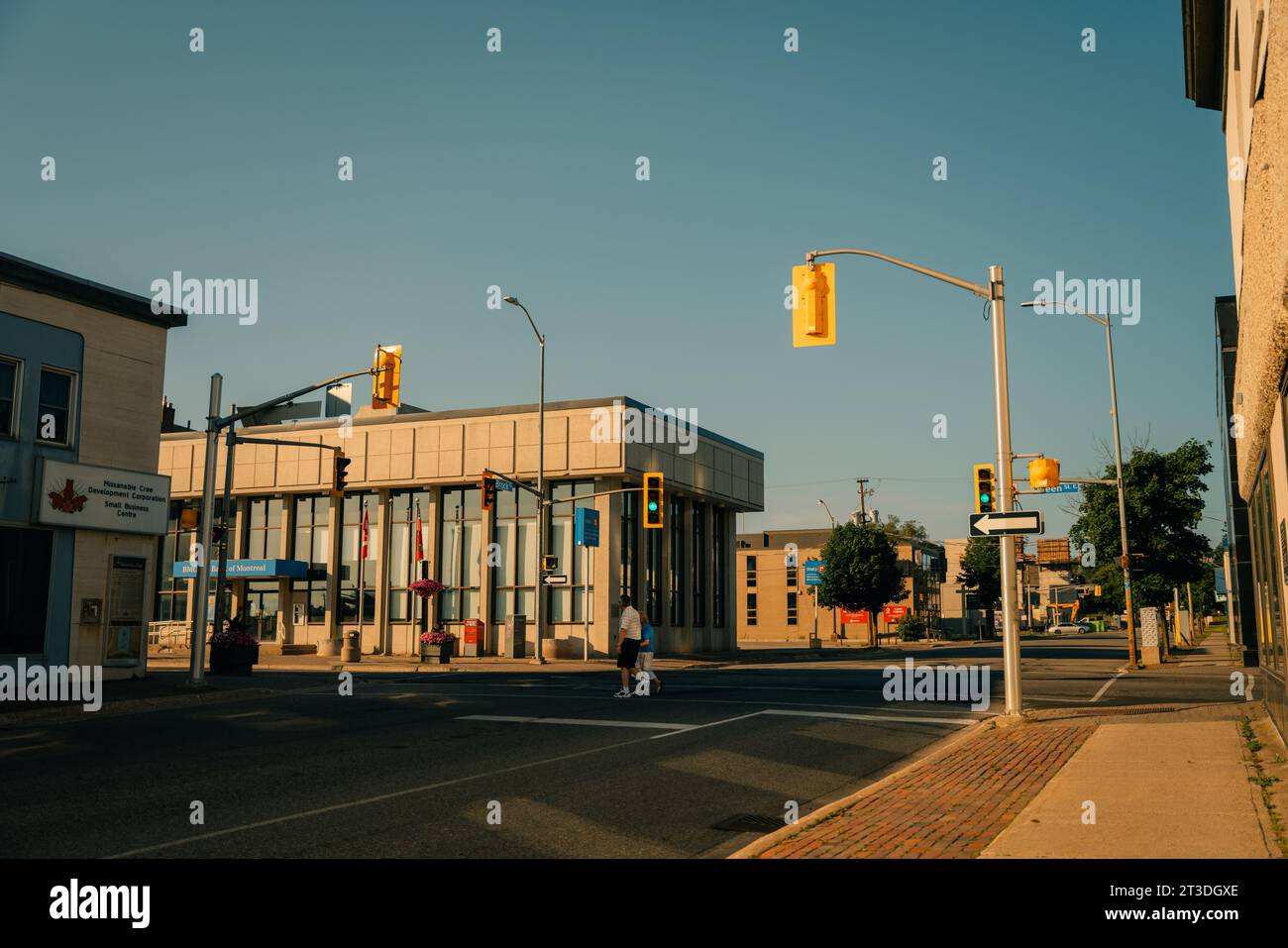 Sault Ste. Marie, Ontario Canada June 15th 2023 Queen Street in