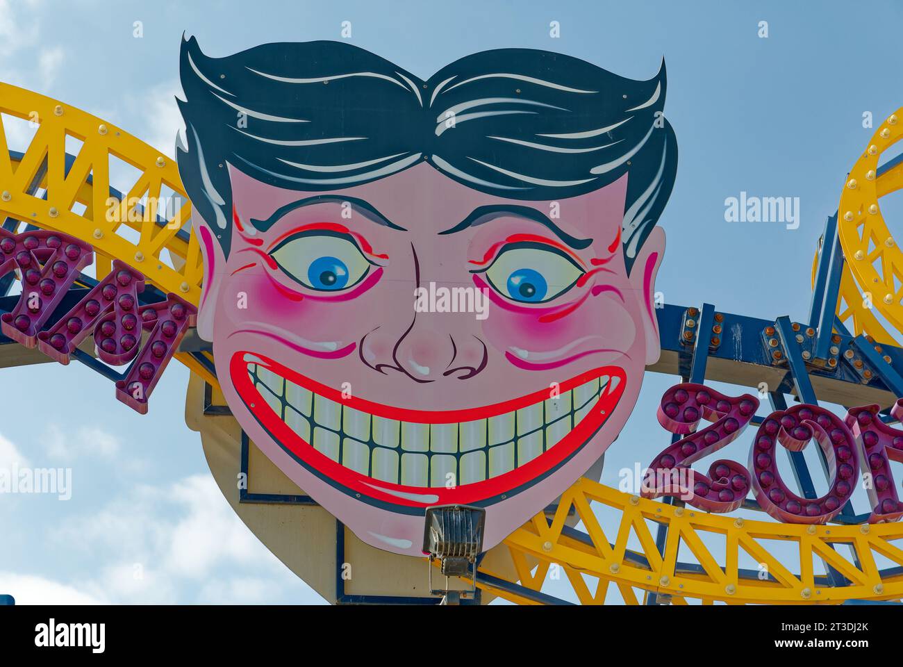 Luna Park “Scream Zone,” patterned after the original Luna Park, holds many of Coney Island’s newer rides. Stock Photo