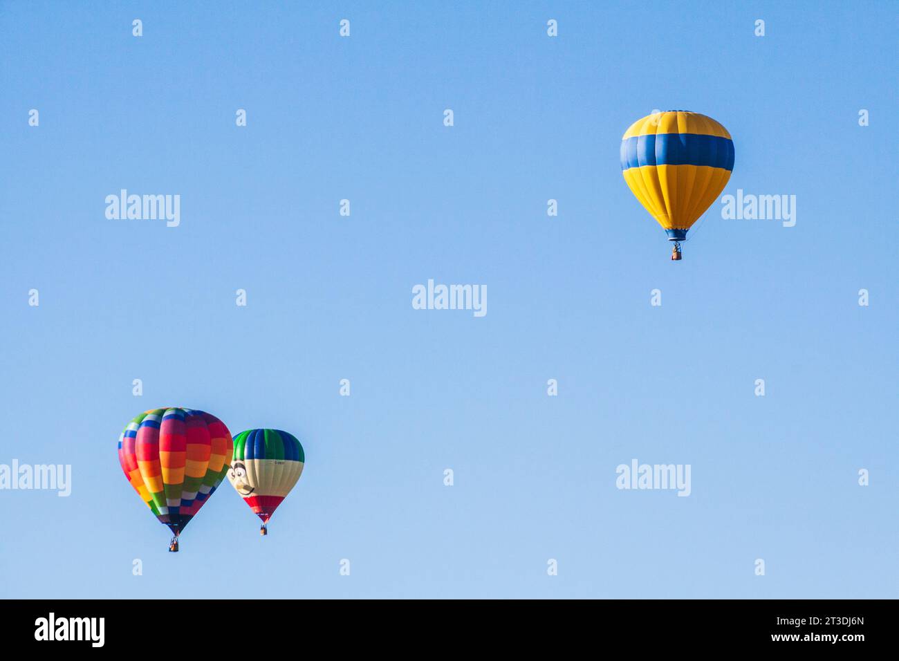 Mancos Valley and Mesa Verde County Balloon Fest near Mesa Verde National Park in Colorado. Stock Photo