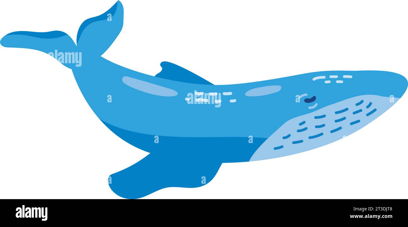 humpback sealife blue design vector isolated Stock Vector Image & Art ...