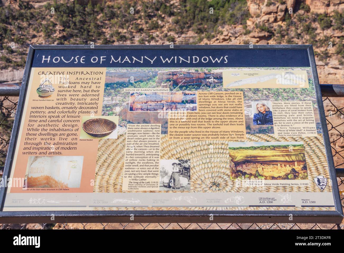 Autumn at Mesa Verde National Park in Colorado. Mesa Verde was ...