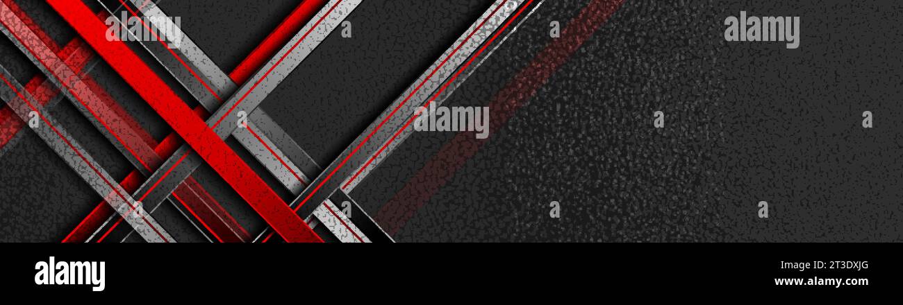 Red Header Graphics Tech red stripes on abstract dark grunge corporate header banner ...