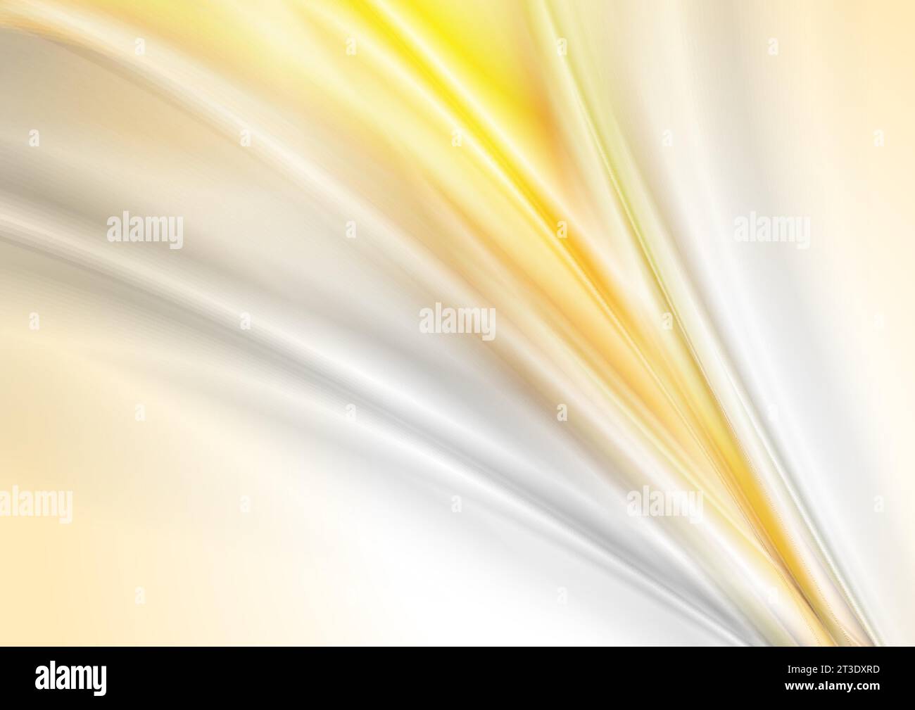 Orange and grey glossy smooth waves abstract blurred background. Vector illustration Stock Vector