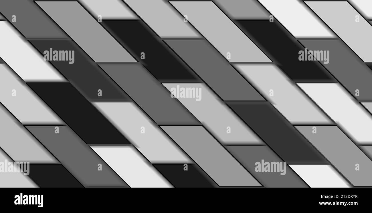 Abstract grey and white geometric tiles technology background. Vector ...