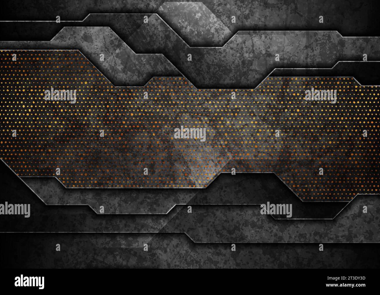 Black and golden dots abstract tech geometric grunge background. Luxury ...