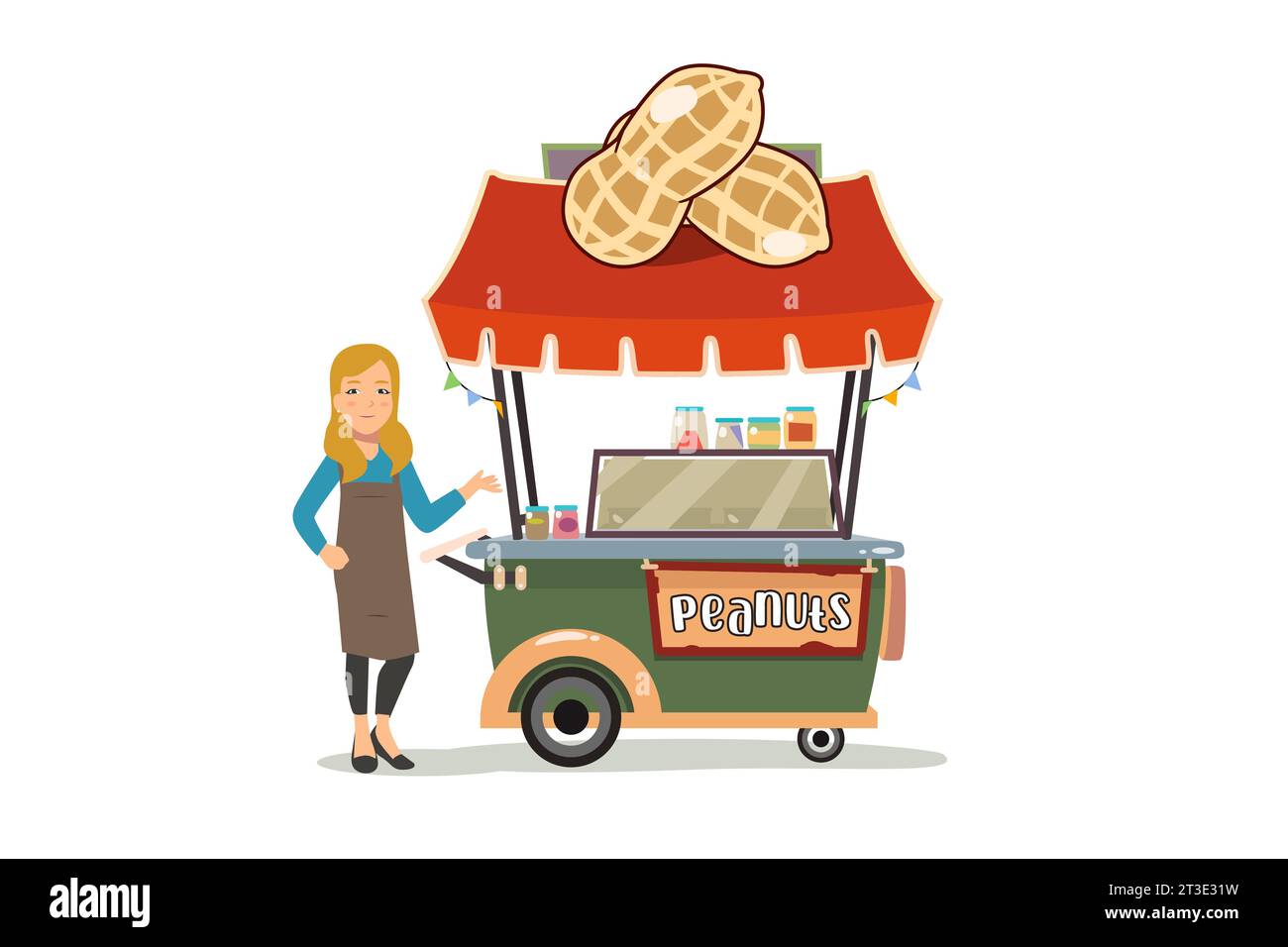 Peanuts vendor Stock Vector Images - Alamy