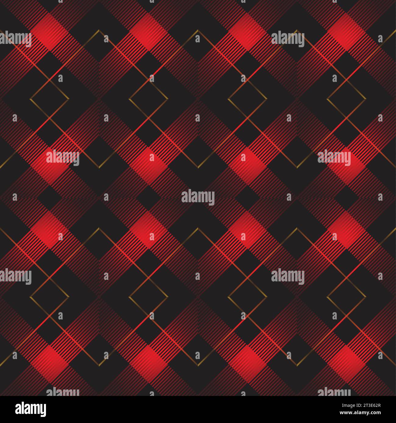 Tartan textile background pattern in vector form; plaid vector check fabric seamless Stock Vector
