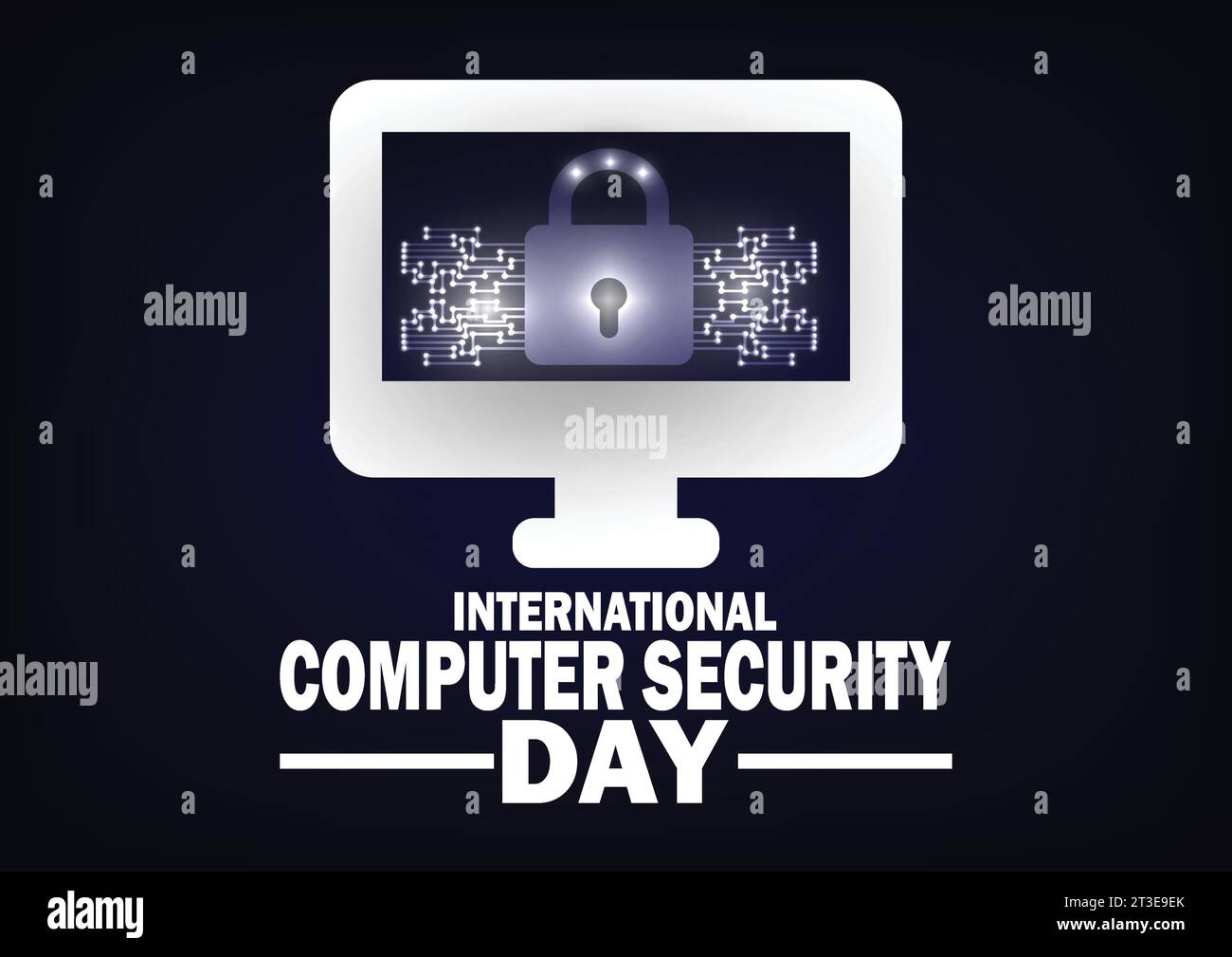International Computer Security Day. Holiday concept. Template for