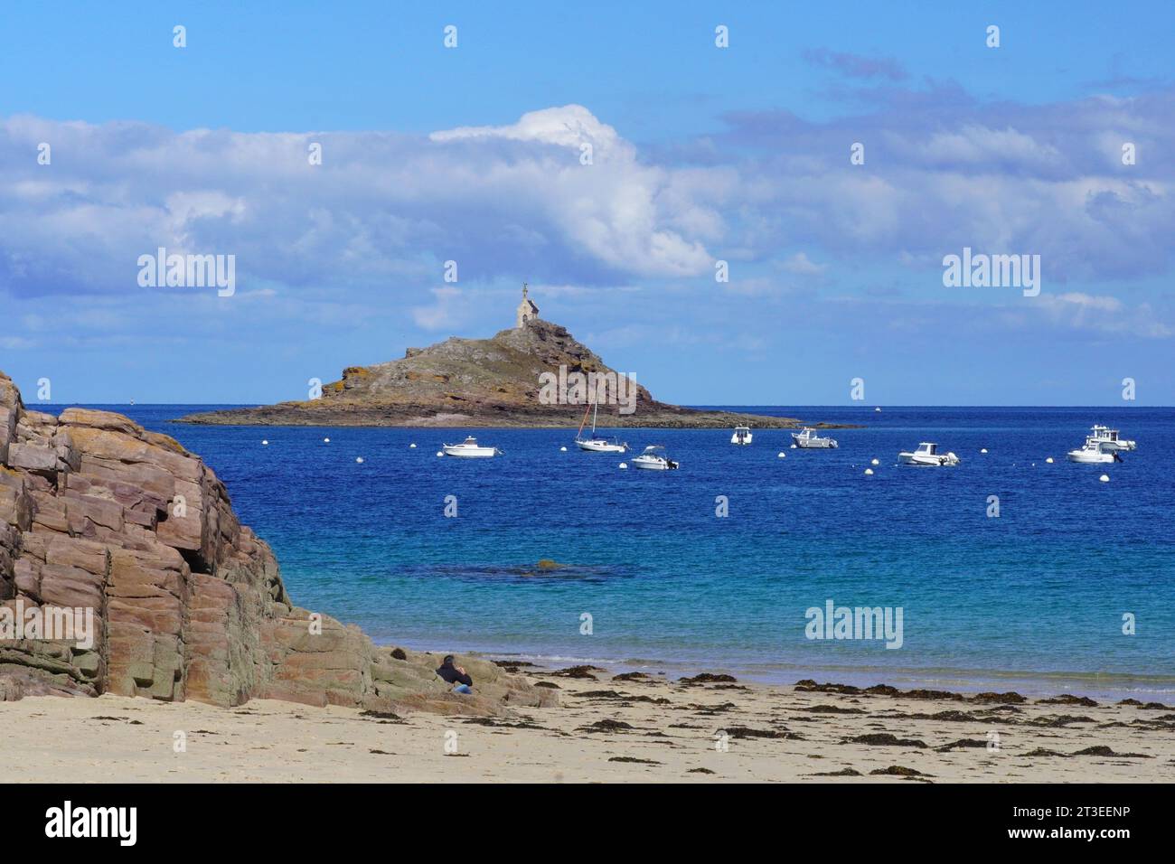Erquy Brittany North Western France Beach Of Saint Michel Aux erquy-brittany-north-western-france-beach-of-saint-michel-aux