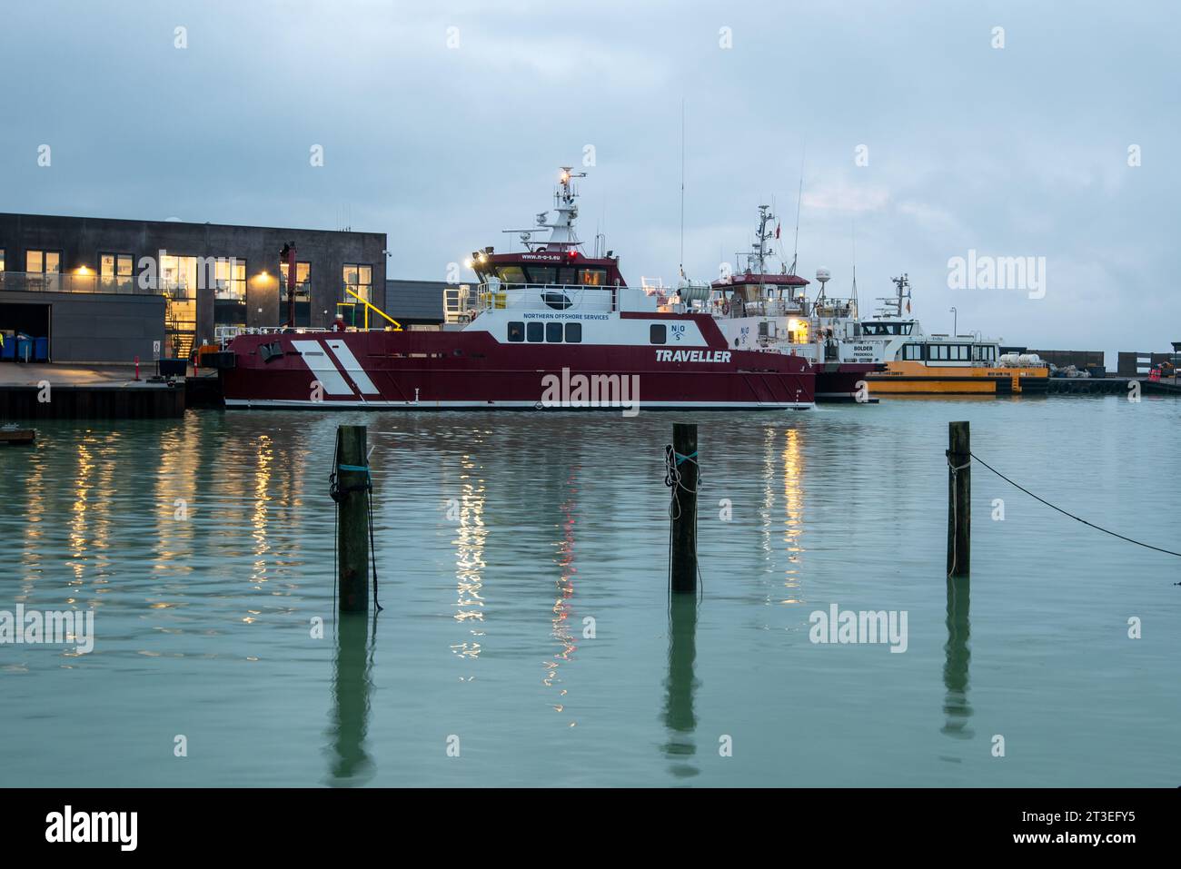 The M/V Traveler, crew transfer ship for the offshore wind industry ...