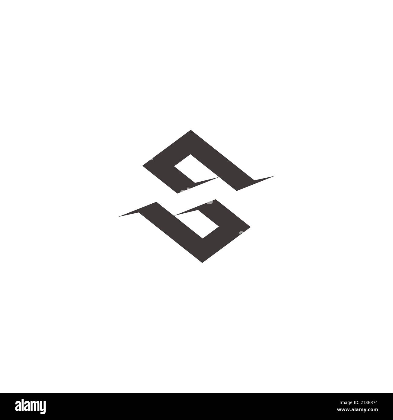 letter sh slice simple motion logo vector Stock Vector