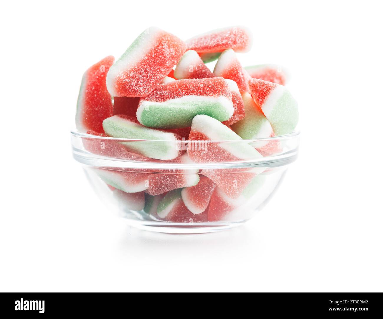 Watermelon jelly candies isolated on the white background Stock Photo ...