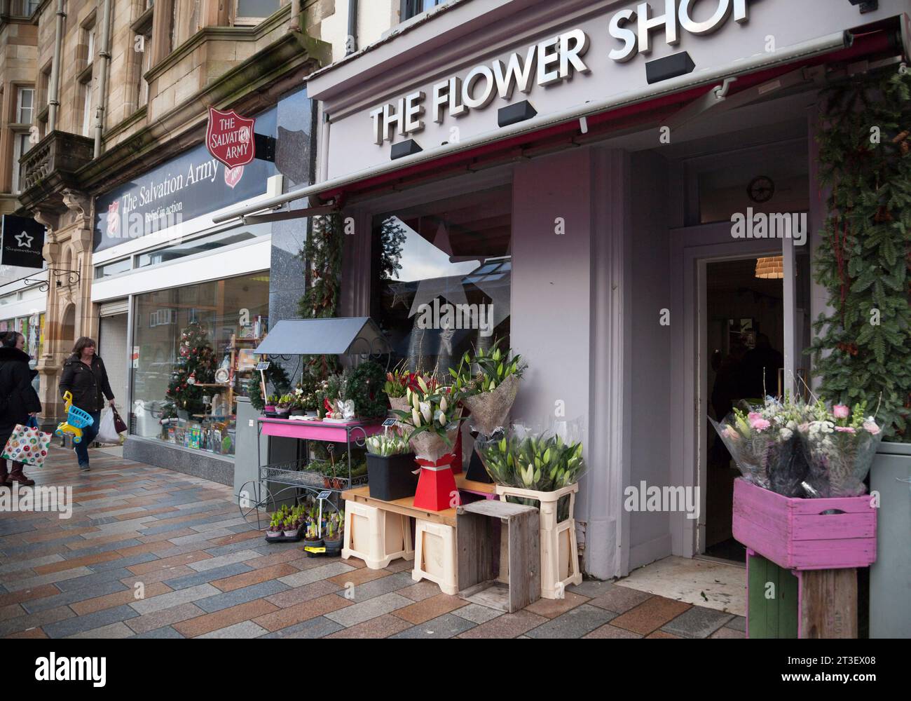 The Flower Shop, West Princes Street, Helensburgh Stock Photo