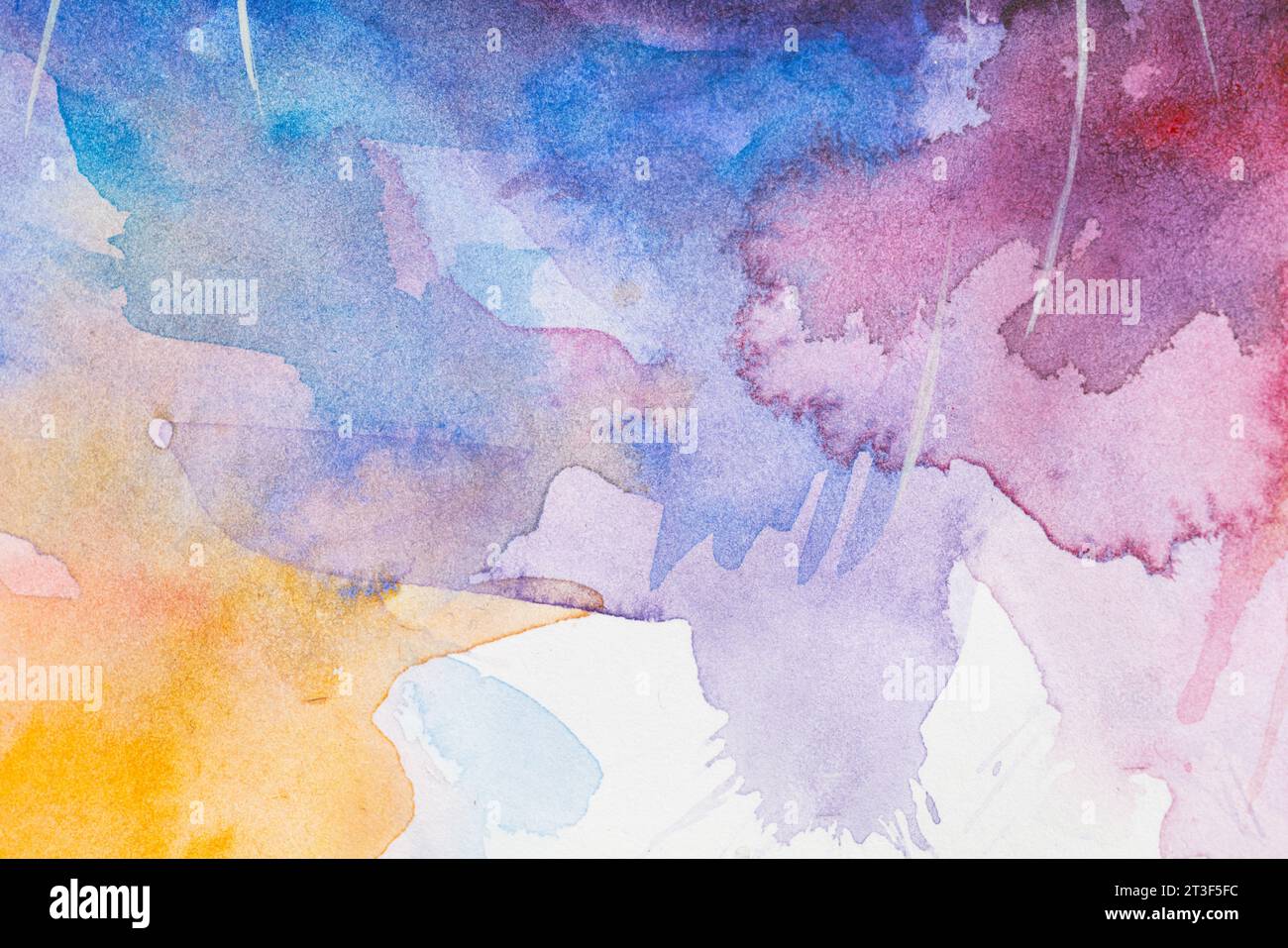 Watercolor paint stains. Background with faint texture and distressed