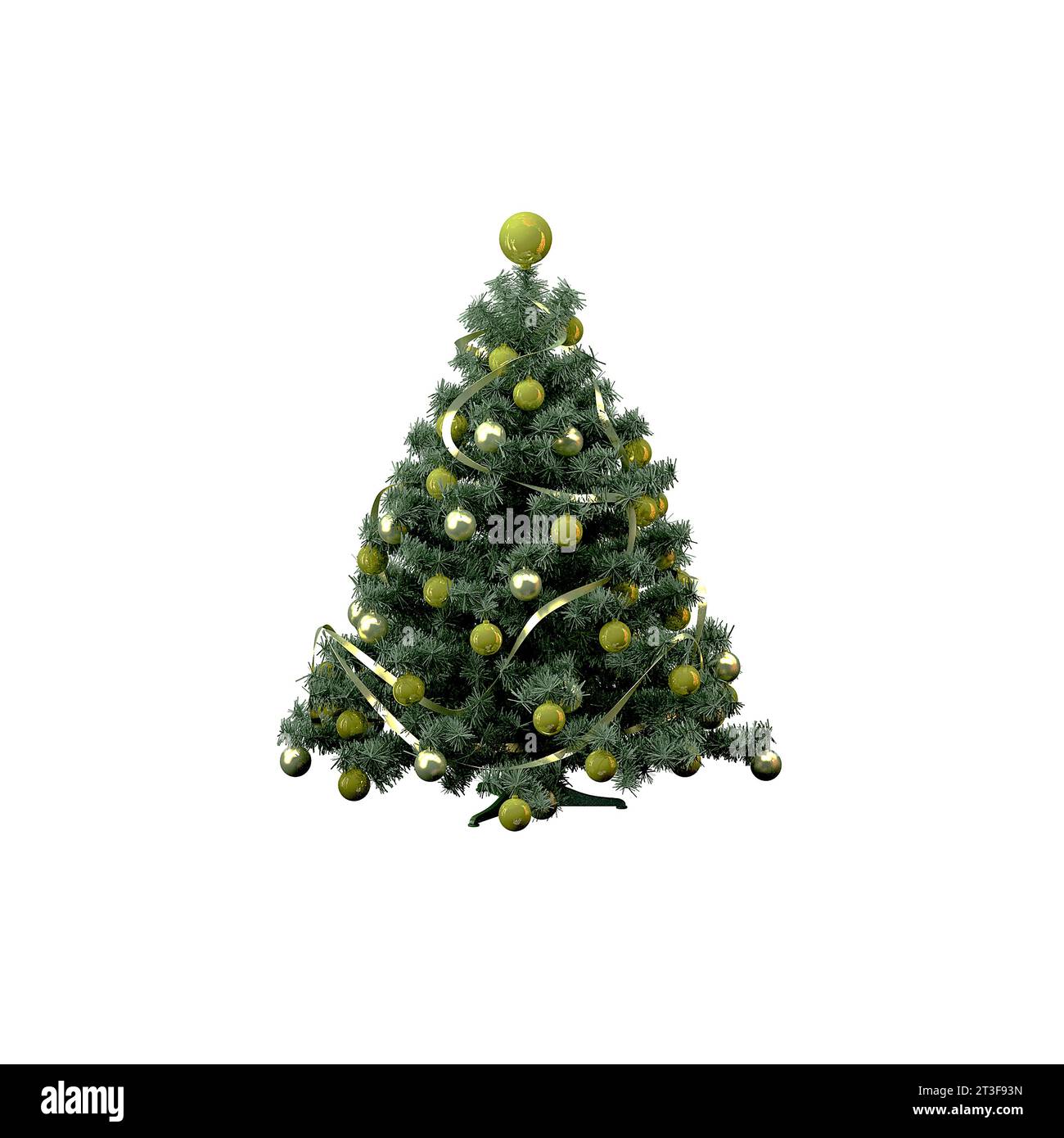 christmas decoration and tree with gifts. 3d rendering Stock Photo