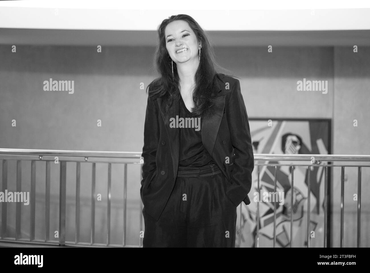 Austrian lyric soprano Anna Prohaska poses during the portrait session ...