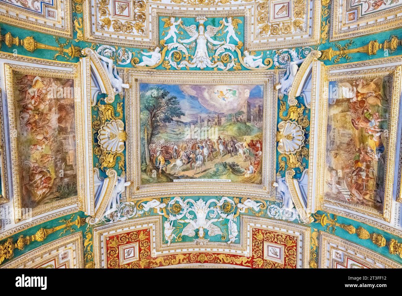 Italy Latium Rome Vatican City - Italy Latium Rome Vatican City Listed As World Heritage By Unesco The Vatican Museums The Gallery Of Geographical Maps 2T3FF12 