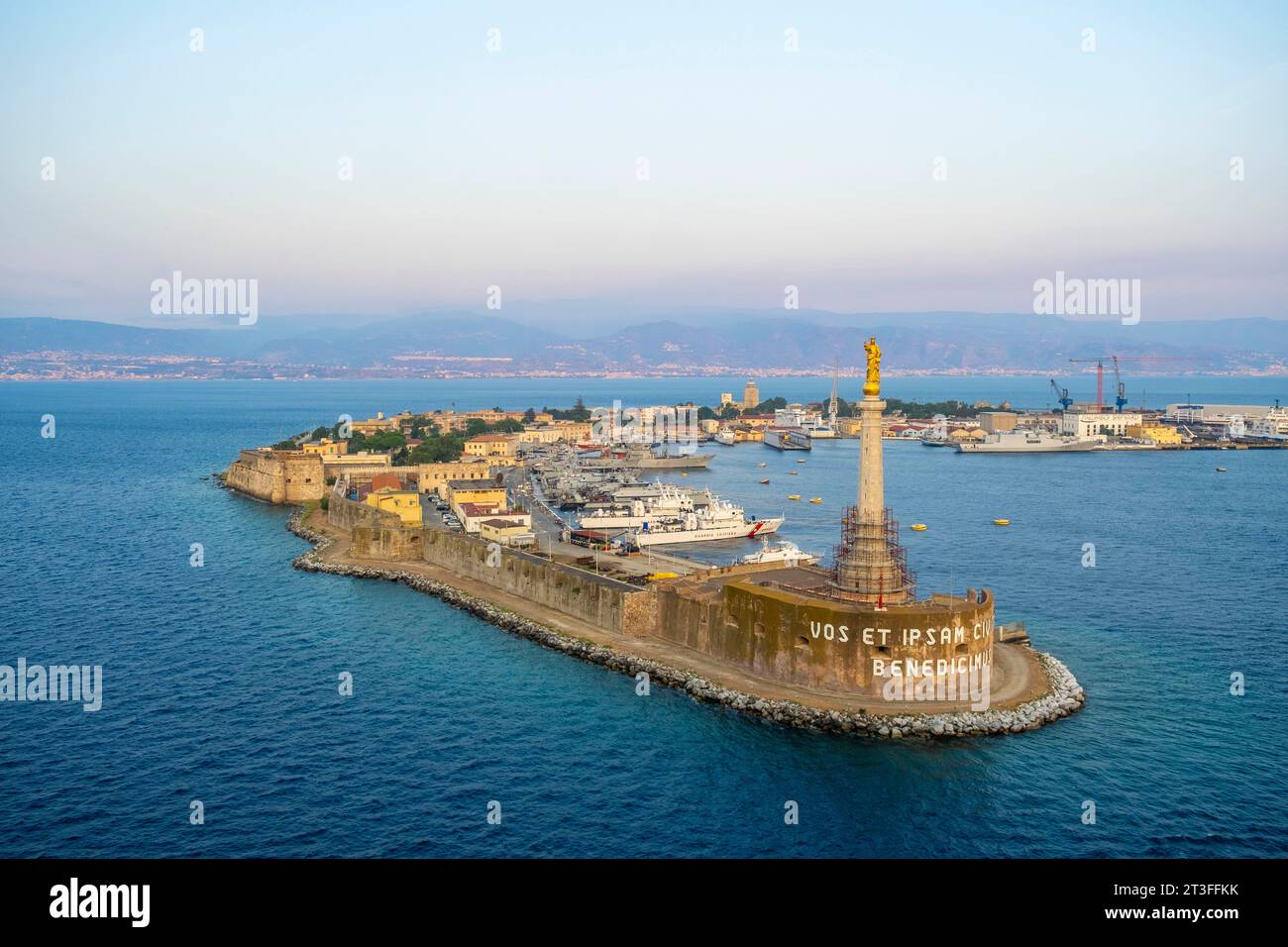 Italy, Sicily, Messina, Stele of the Madonna of the Letter, (Stele della Madonna della Lettera) Stock Photo