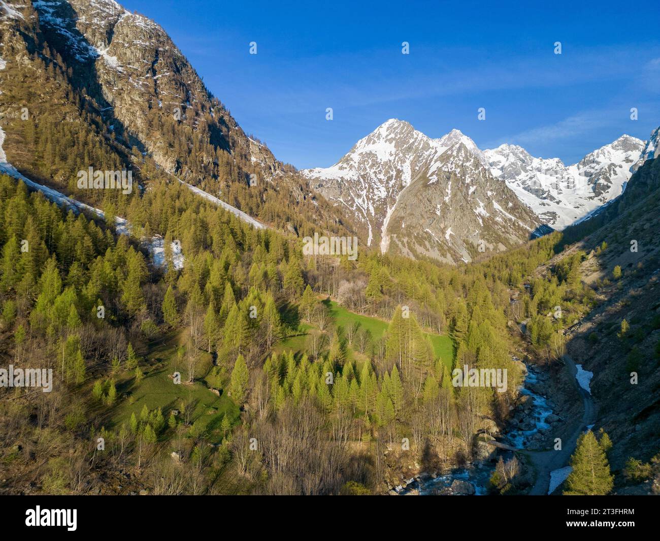 France, Hautes-Alpes, Ecrins National Park, Vallouise, Onde valley, in ...