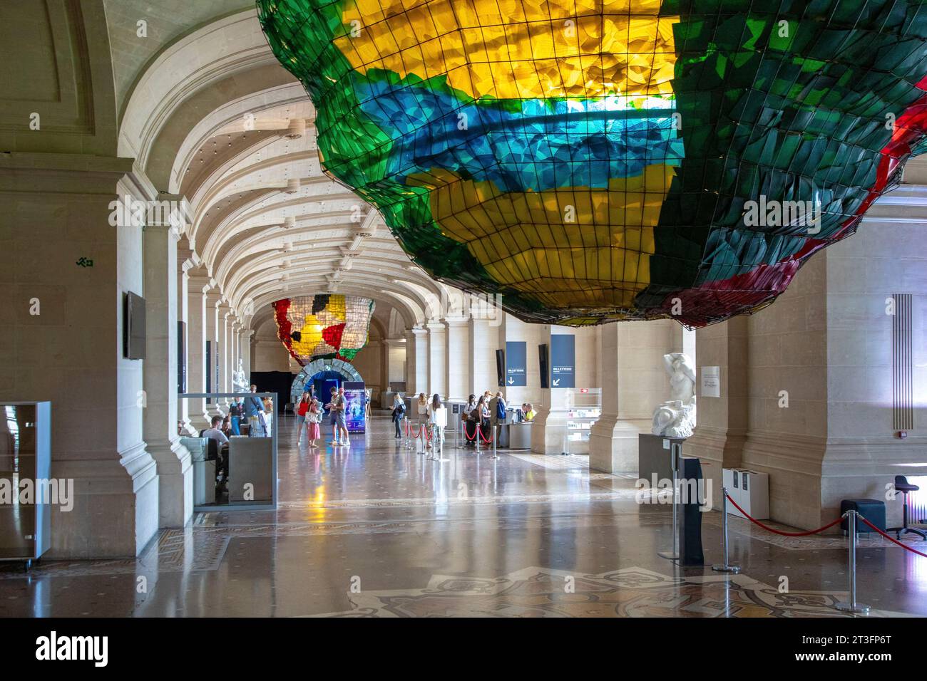 France, Nord (59), Lille, Le Palais des Beaux-Arts, museum of art and antiques, one of the largest in France, Two Bags for Lille lamps by Gaetano Pesce Stock Photo