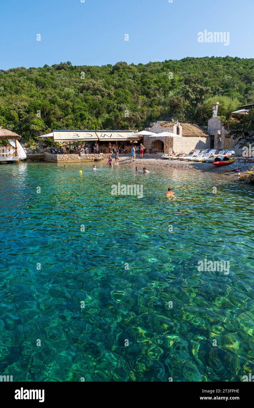 Croatia, Dalmatia, Elaphite Islands, Island of Sipan, private beach of