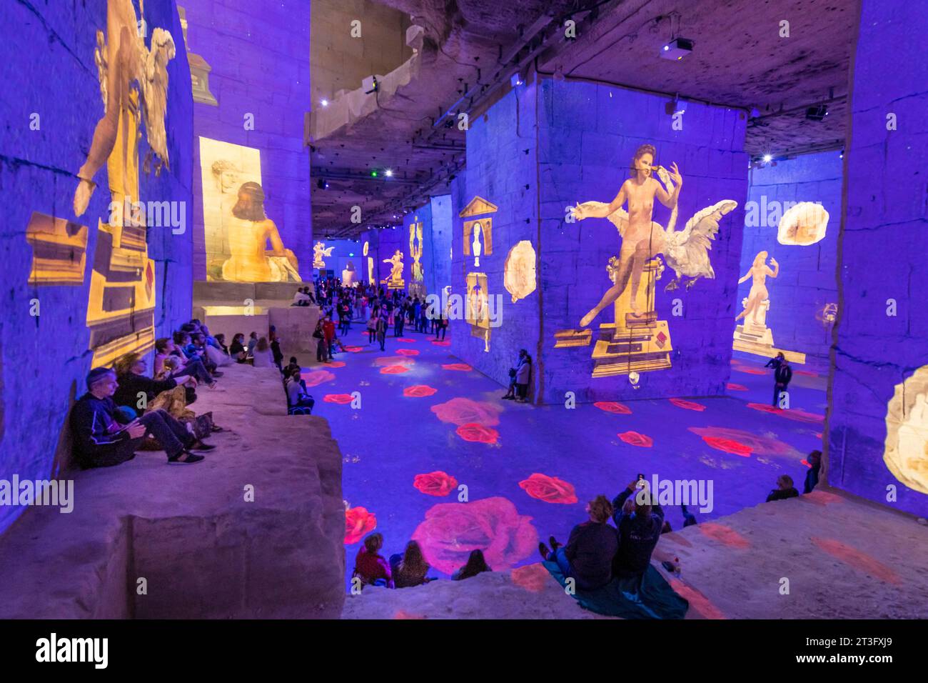 France, Bouches du Rhône, Les Baux de Provence, Quarries of Lights