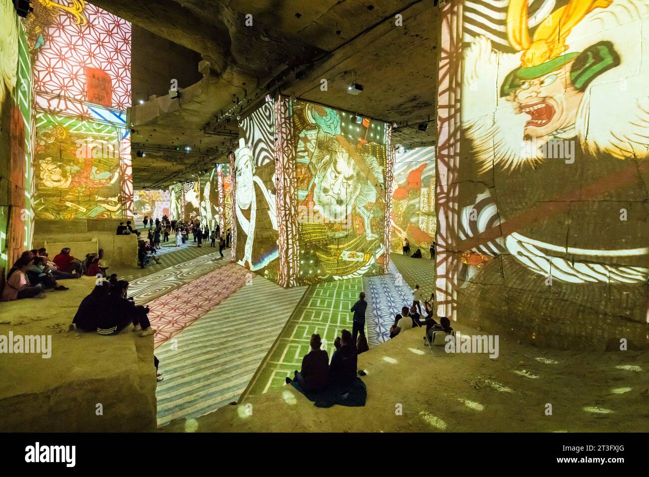 France, Bouches du Rhône, Les Baux de Provence, Quarries of Lights
