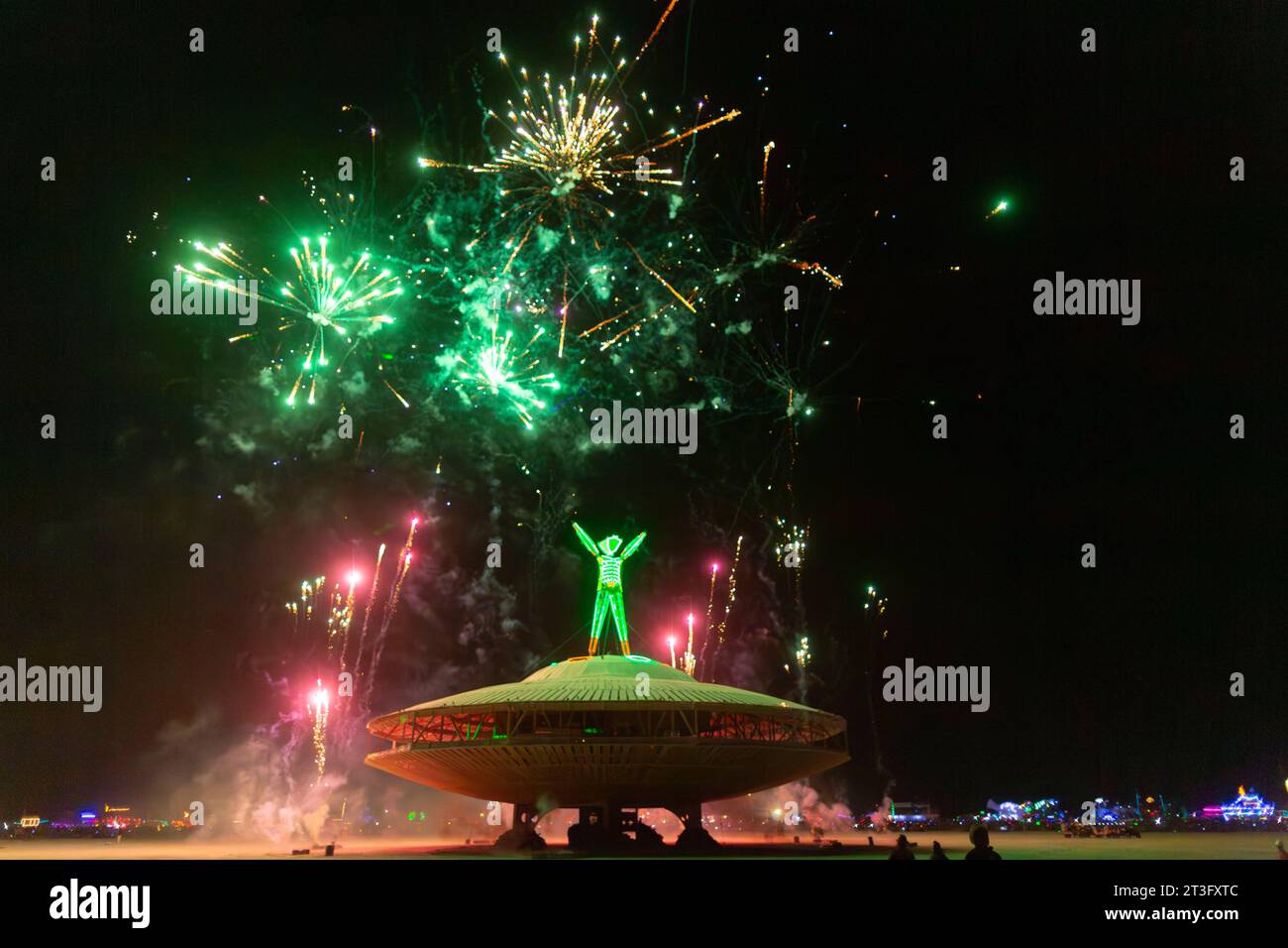 United States, Nevada, Black Rock Desert, Pershing county, Black Rock City, Burning Man festival Stock Photo