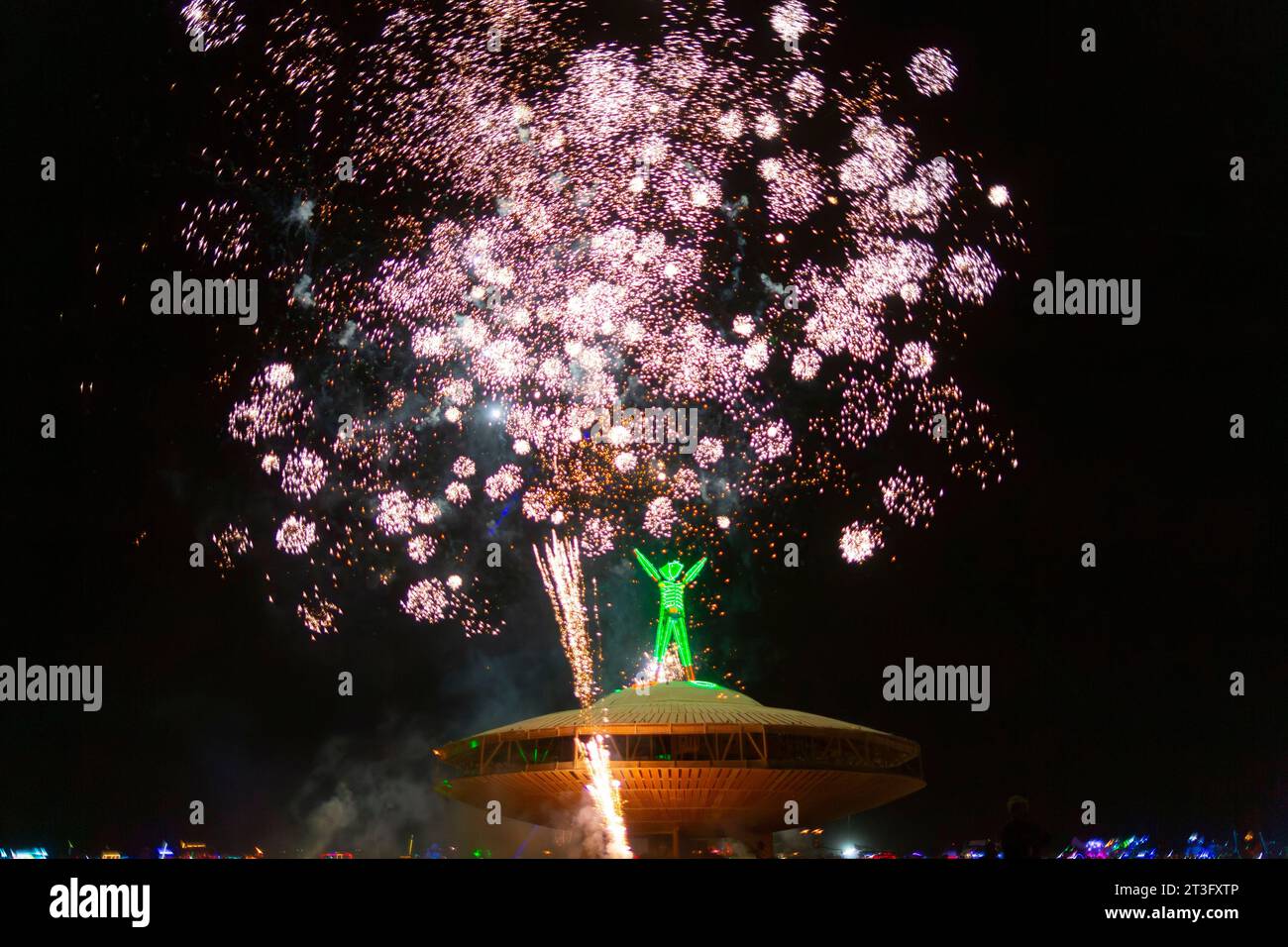 United States, Nevada, Black Rock Desert, Pershing county, Black Rock City, Burning Man festival Stock Photo