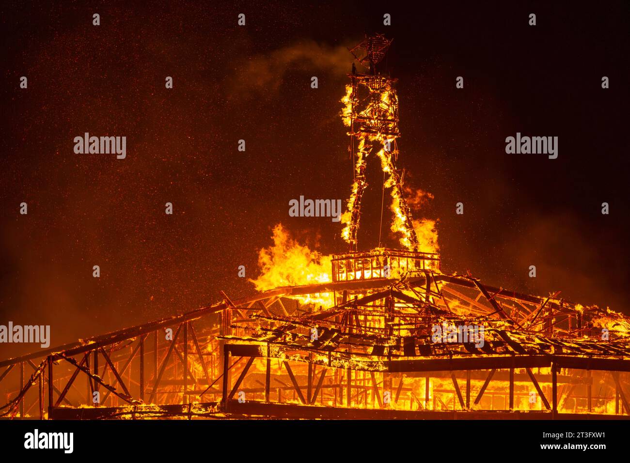 United States, Nevada, Black Rock Desert, Pershing county, Black Rock City, Burning Man festival Stock Photo