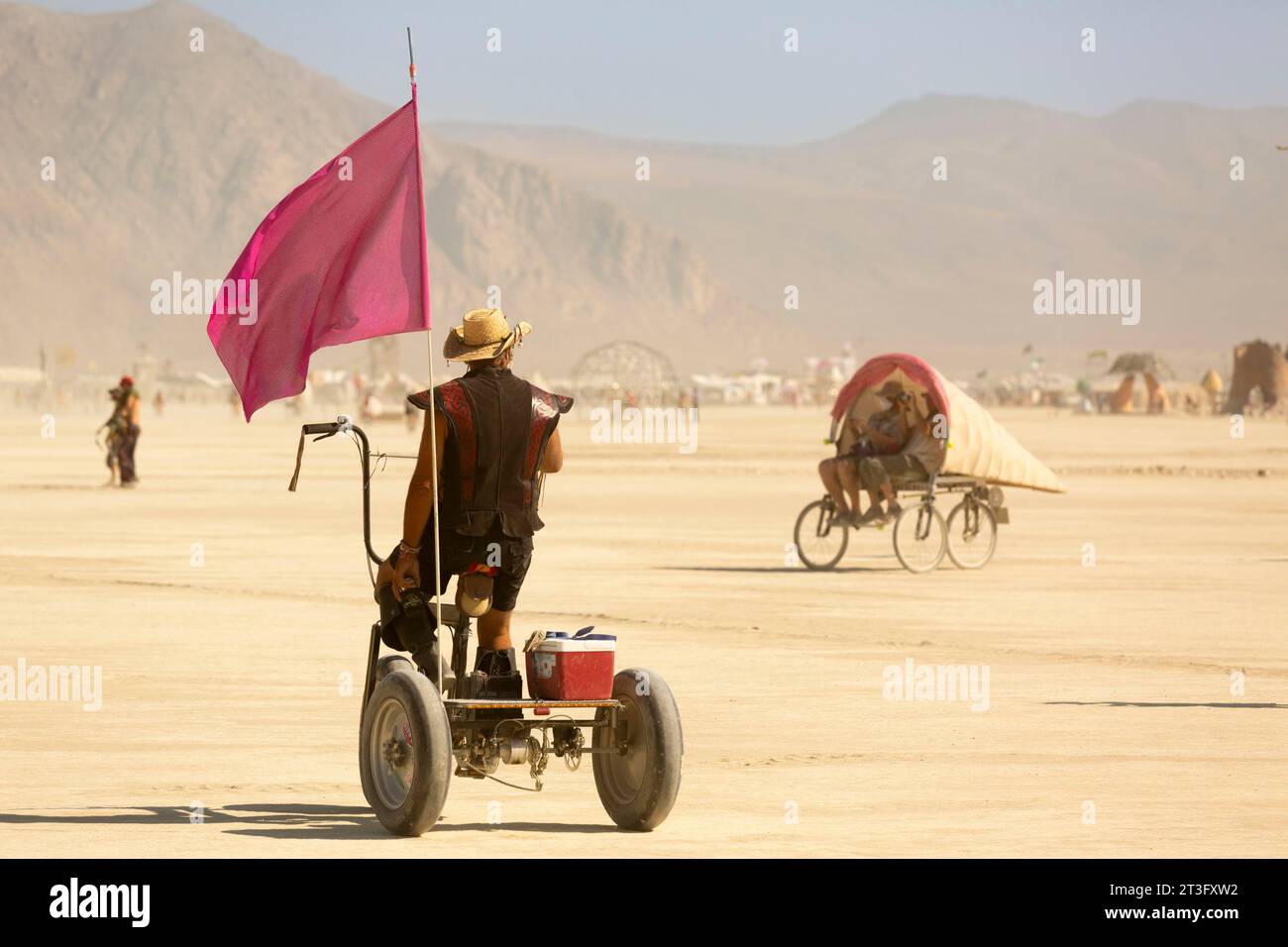 United States, Nevada, Black Rock Desert, Pershing county, Black Rock City, Burning Man festival Stock Photo