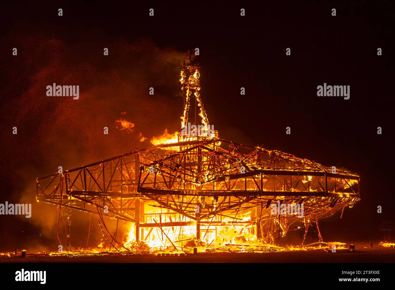 United States, Nevada, Black Rock Desert, Pershing county, Black Rock City, Burning Man festival Stock Photo