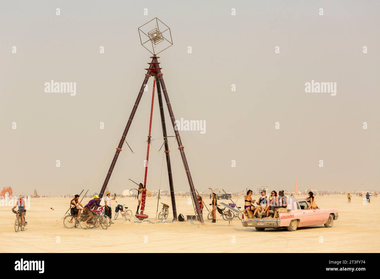 United States, Nevada, Black Rock Desert, Pershing county, Black Rock City, Burning Man festival Stock Photo