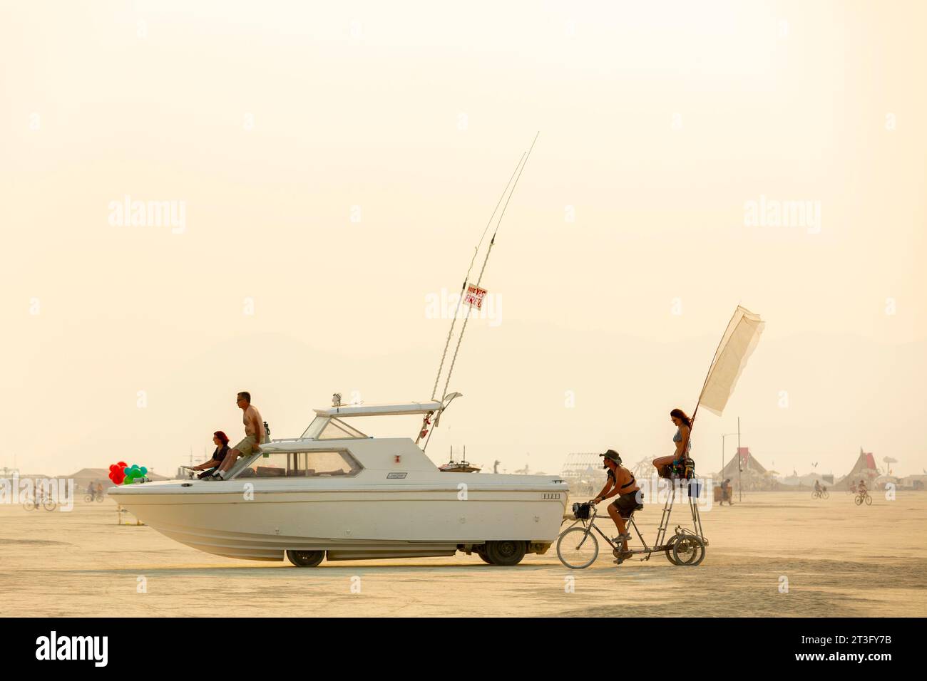 United States, Nevada, Black Rock Desert, Pershing county, Black Rock City, Burning Man festival Stock Photo