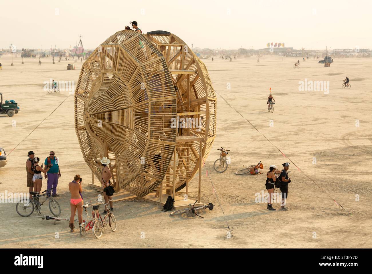 United States, Nevada, Black Rock Desert, Pershing county, Black Rock City, Burning Man festival Stock Photo