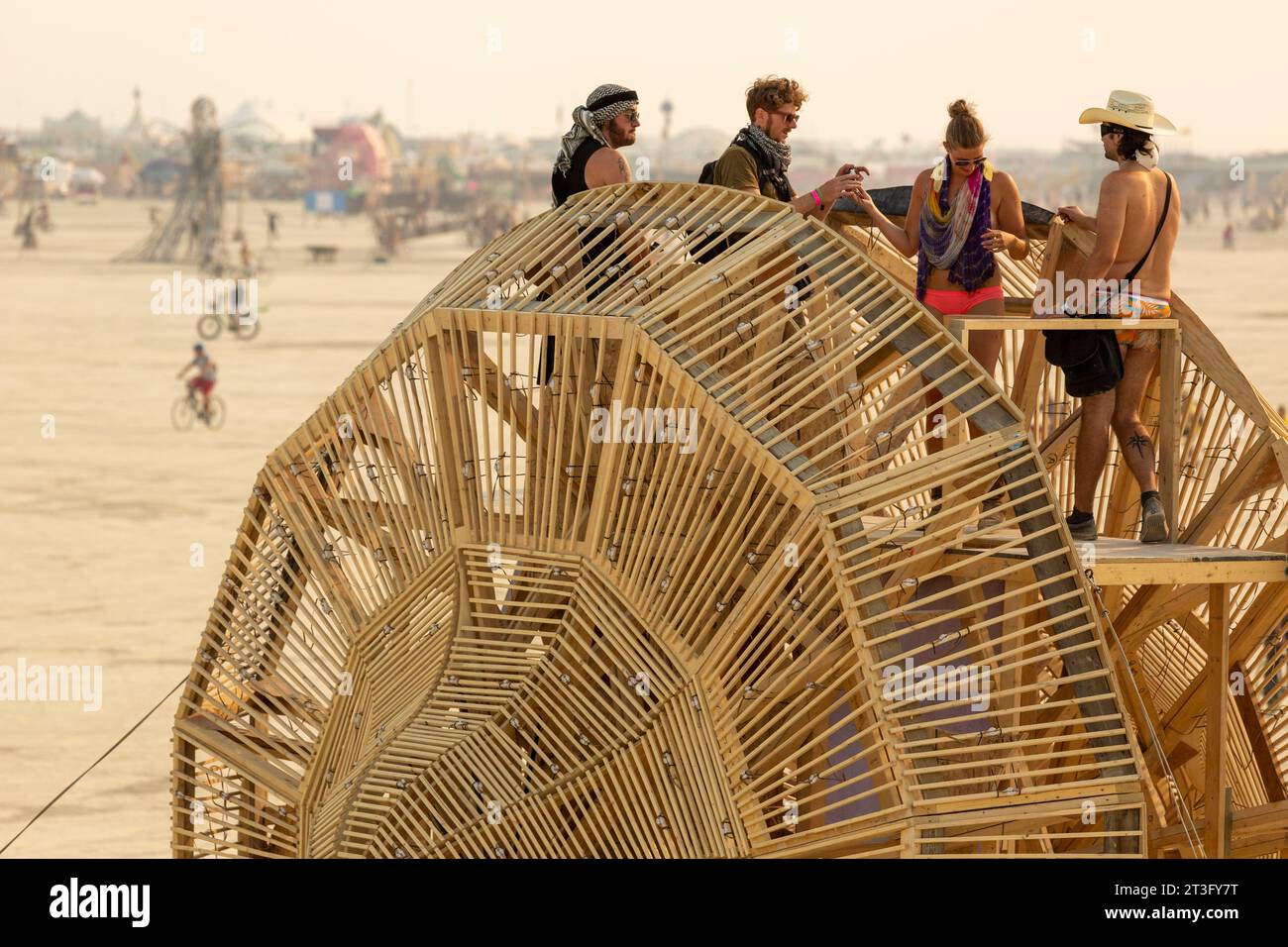 United States, Nevada, Black Rock Desert, Pershing county, Black Rock City, Burning Man festival Stock Photo